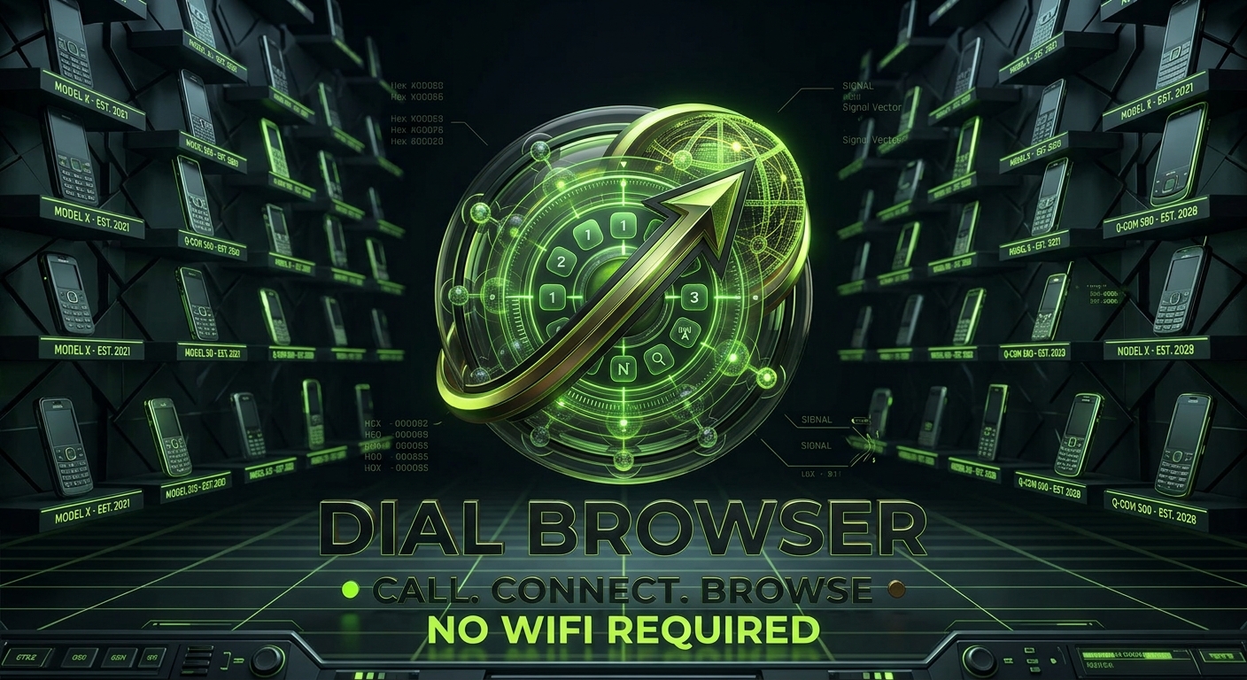 Dial Browser — Call. Connect. Browse. No WiFi Required.